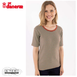 Z5.5 danefae DANEROLEMODEL RIBBING TEE FADED MINT CHILI