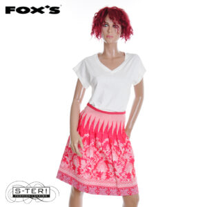 Z4.6 FOX'S  LACROS S SKIRT LS13064/LS PEACOCK RED