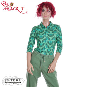 Z26.1 HEART YELLOW BELL BLOUSE FA001 TPFB2 C07 GREEN