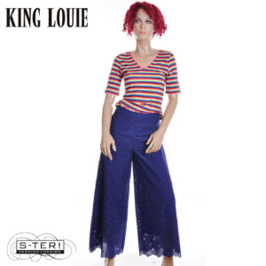 Z9.18 King Louie ETHEL PANTS BRAVA BRODERIE 09535 BEACON BLUE