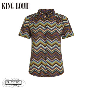 Z9.13 King Louie MAISIE BLOUSE SHIO 10450 STRONG BLUE