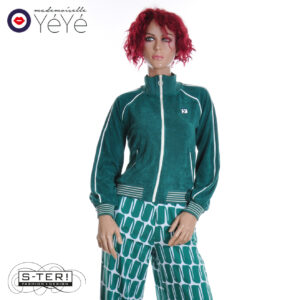 Z13.8 Mademoiselle Yéyé RETRO RALLEY COLLEGE JACKET 61673B RAIN FOREST