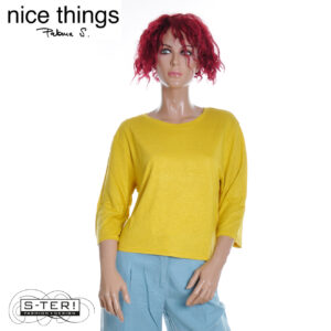 Z38.11 NICE THINGS WIDE LINEN SHIRT WJW007 YELLOW