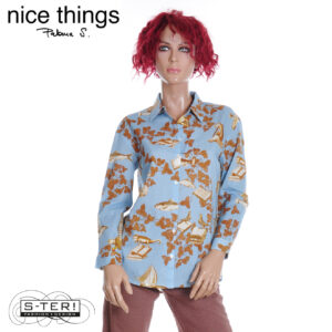Z38.5 NICE THINGS MIDSUMMER BOOKS BASIC SHIRT 93 WWW014 LIGHT BLUE