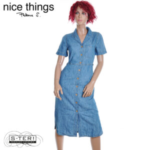 Z38.2 NICE THINGS TENCEL DENIM DRESS WWW060 LIGHT DENIM