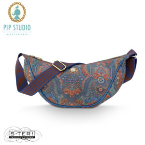 Z25.8 Pip Studio FREYA HALF MOON CROSS BODY BAG JABALI BLUE 34 x 10 x 16 cm