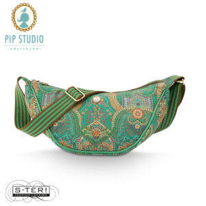 Z25.7 Pip Studio FREYA HALF MOON CROSS BODY BAG JABALI GREEN 34 x 10 x 16 cm
