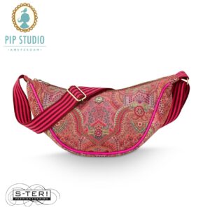 Z25.6 Pip Studio FREYA HALF MOON CROSS BODY BAG JABALI RED 34 x 10 x 16 cm