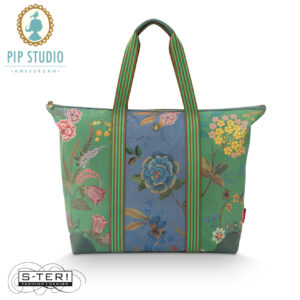 Z25.14 Pip Studio Tilda tote bag LARGE BODHI FLOWER green 66x20x44 cm