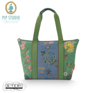 Z25.13 Pip Studio Tilda tote bag MEDIUM BODHI FLOWER GREEN 47X17X37 CM