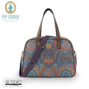 Z25.18 Pip Studio TOVY WEEKEND BAG SMALL JABALI blue 40X15X30 CM