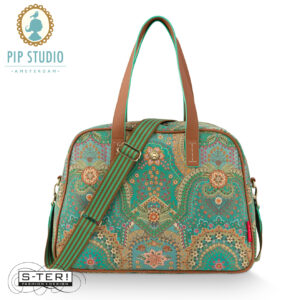 Z25.19 Pip Studio TOVY WEEKEND BAG SMALL JABALI green 40X15X30 CM