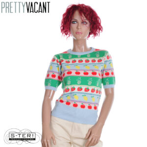 Z39.8  PRETTY VACANT FRUIT S/S KNIT TOP