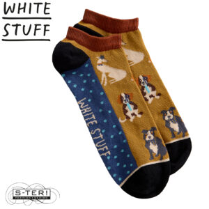 Z18.44 WHITE STUFF DOG TRAINER SOCK 445211 CHART MLT
