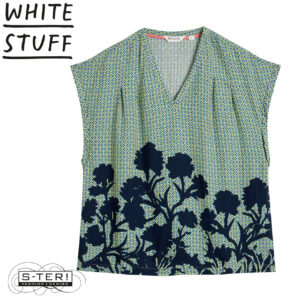 Z18.22 WHITE STUFF KATE TOP 445589 GREEN PR