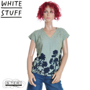 Z18.22 WHITE STUFF KATE TOP 445589 GREEN PR