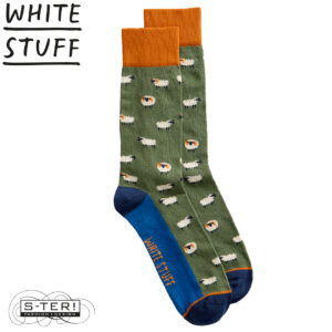 Z18.49 WHITE STUFF SHEEP ANKLE SOCK 445200 GREEN MLT