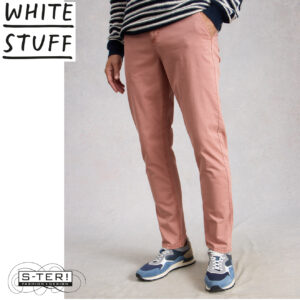 Z18.66 WHITE STUFF SUTTON ORGANIC CHINO TROUSER 445056 DUS PINK