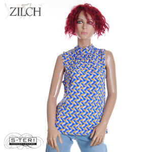 Z21.14 ZILCH TOP SLEEVELESS 61EVW10.083 GRAPHIC DAZZLING BLUEE
