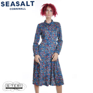 Z7.4 Seasalt Cornwall COASTLINE DRESS DYE STROKES DARK LUGGER