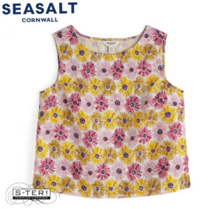 Z7.34 Seasalt Cornwall COLOR STUDY TOP PAINTED ASTERS CHALK