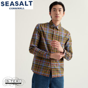 Z7.23 Seasalt Cornwall MEN'S GOOSANDER SHIRT AMANITA MULTI