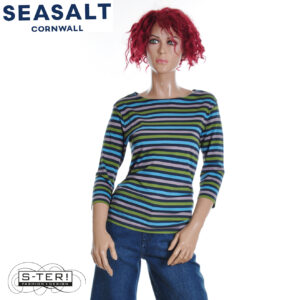 Z7.11 Seasalt Cornwall SAILOR TOP TRI MINI CORNISH LAGOON