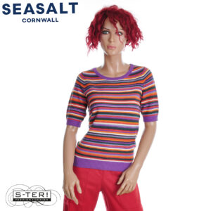 Z7.58 Seasalt Cornwall SUMMER LAWN TOP TINCTORIA WILD ORCHID