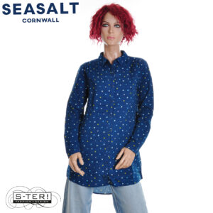 Z7.13 Seasalt Cornwall WREN FLUTTER SHIRT LITTLE SPONGE SPOT GALLEY MIX