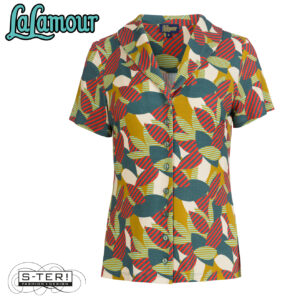 Z31.13 Lalamour IRIS blouse S/SL LASU26180 LEAVE