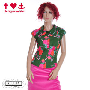 Z3.8 BLUTSGESCHWISTER QUE SERA SERA BLOUSE 001261-102 blooming soft flowers