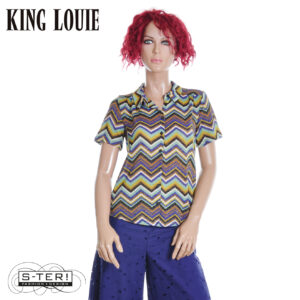 Z9.13 King Louie MAISIE BLOUSE SHIO 10450 STRONG BLUE