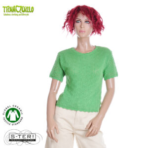 Z23.7 Tranquillo ORGANIC COTTON SWEATER EMMAA PEPPERMINT GREEN