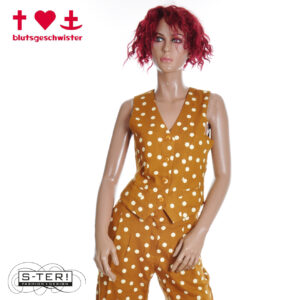 Z3.36 BLUTSGESCHWISTER GILET D'ÉTÉ  001261-073 PRETTY IN BRONZE LINEN