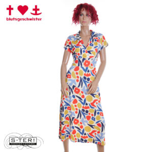 Z3.30 BLUTSGESCHWISTER NOW WE ARE TALKING EASE MIDI DRESS 001261-230 INSIDE PEACEMAKER