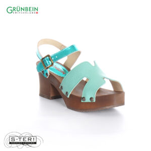 Z28.4 Grunbein LOKE 1219 CLOGS BLUE MENTA METALLIC BLUE