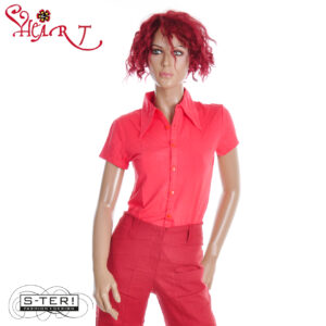 Z26.13 HEART BLUE BELL BLOUSE HD027A BVS W16 CORAL