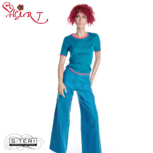 Z26.10 HEART TRIANGLE TROUSERS HA018 LNS A88 BLUE SLATE