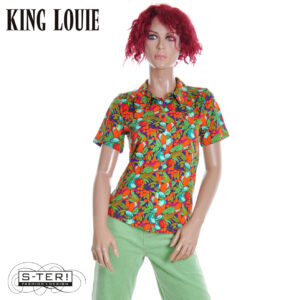 Z9.19 King Louie MAISIE BLOUSE PUERTO 10614 STRONG BLUE