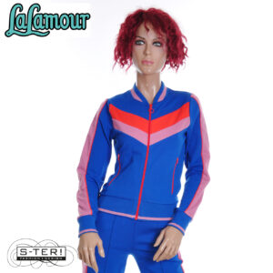 Z31.18 Lalamour NORA BOMBER JACKET  LASU26343 PUNTA DI ROMA BLUE