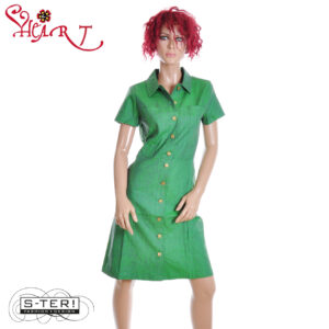 W26.39 HEART MICCO DRESS LNNS U07 GREEN