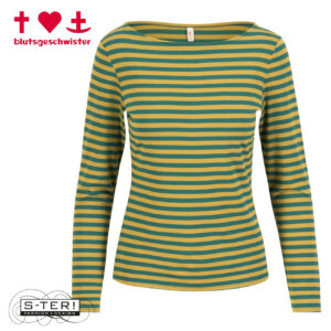 W3.6 BLUTSGESCHWISTER SWEET SAILORETTE 001263-118 GREEN RIDER STRIPES
