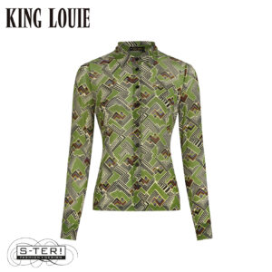 W9.65 KING LOUIE 11019 BLOUSE LEIA MESH POSEY GREEN