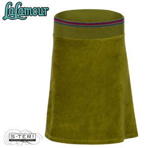 W31.20 LALAMOUR AW26400 ESMEE SKIRT VELOUR SPHAGNUM