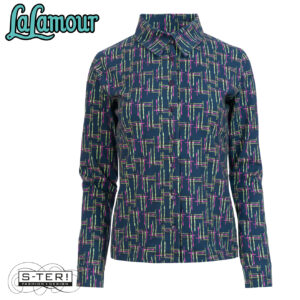 W31.6 LALAMOUR AW26162 SARA BLOUSE LS ELECTRIC WEAVE