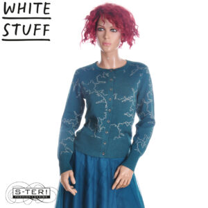 W18.72 WHITE STUFF 447463 LOIS SPARKLE CARDI MID TEAL