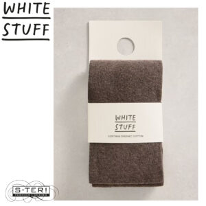 W18.90 WHITE STUFF 437179 PATTY PLAIN TIGHTS  DK BROWN