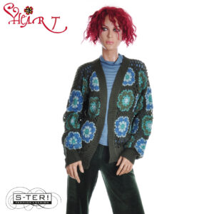 W26.11 HEART FLORES CARDIGAN FD052 PLP D07 green