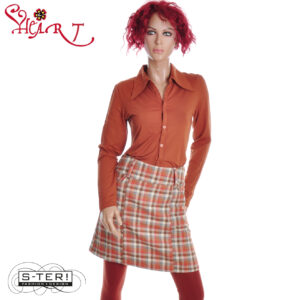 W26.22 HEART LYON SKIRT HV039 FR D08 BROWN