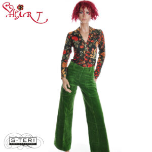 W26.34 HEART TRIANGLE TROUSERS HA018 RBS11 B07 GREEN